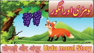 Fox and grapes Urdu ma