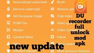 DU recorder full unlock new update apk download  by ALL in ONe Technical