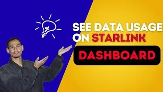 See Data Usage on Starlink Dashboard // starlink how to check data usage