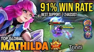 91% WIN RATE! MATHILDA BEST BUILD 2022 | TOP GLOBAL MATHILDA GAMEPLAY | MOBILE LEGENDS✓
