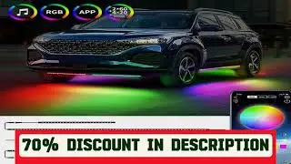 A must-have product! 6PCS Flowing Color RGB LED Strip Under Car Neon Light 60*150 90*180 BT App Co