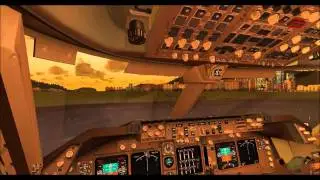 take off // kai tak // mega scenery X // rex //  747 400