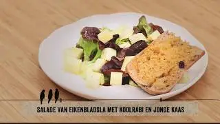 LKKRDR koken | Salade van eikenbladsla, koolrabi en jonge kaas