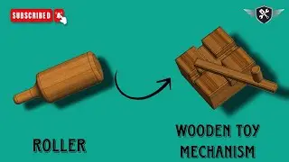 Wooden Toy mechanism mechanism in Solidworks|Roller|AutoCAD|3D model#akd #tutorial #cad