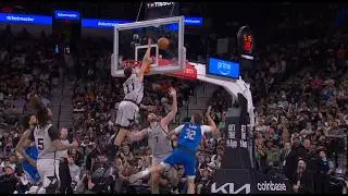 Carter Bryant soars way up high to block Flagg, called for goaltending, makes a 3, and gets a block