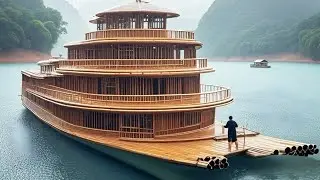 Building a luxury ship at sea—the design is incredibly extravagant!