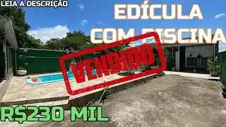 Edicula com piscina em mega oferta na praia de Peruibe R$ 230 mil