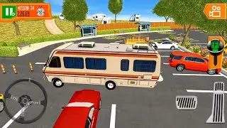 Classic Camper Van Driver Game - Camper Van Beach Resort Sim 3D #4 - Android Gameplay