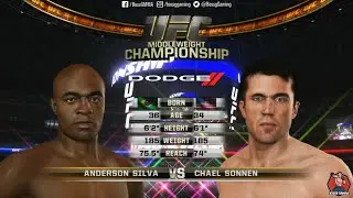 PRIME SILVA vs UNCLE CHAEL! Anderson Silva vs Chael Sonnen UFC Undisputed 3