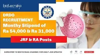 DRDO-DRDE Walk-In For RA & JRF Post | Monthy Stipend of Rs 54,000 & Rs 31,000