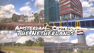 🇳🇱 AMSTERDAM TO CASTRICUM | TRAVEL WITH TRAIN WITH ME | STREET RANDOM VIEW | 4k