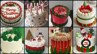 Simple Christmas Cake Decoration ideas | 50+ New Merry Christmas Cake Design
