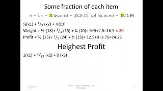 DAA 4th Sem Module 3 Knapsack Problem