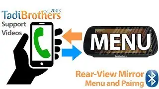 Pairing your cell phone to a rear view backup camera mirror with Bluetooth