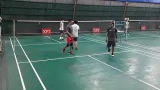 Badminton! J H I! William/ John D VS Kim/ John