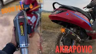 Akrapovic exhaust on Maestro Edge😍🔥//Patakhe🥵💥🚀//@T.B.03_tarun_bhagat