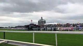 Mostahdaf and Frankie Dettori head down to the start before winning the 2023 Juddmonte International