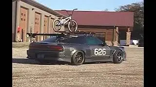 S13 240sx leaving the Kaido Works 2025 shop party.