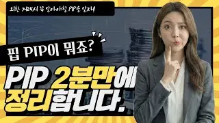 PIP 핍 2분만에 정리해드립니다. 외환거래 통화쌍 핍