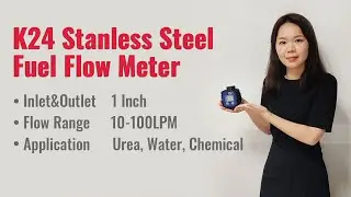 K24 Stainless Turbine Fuel Flow Meter For Diesel Urea Adblue Water Chemical