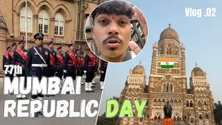 77th Republic Day Celebration in Mumbai 🇮🇳 | BMC Corporation Building | VLOG.02  