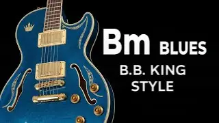 B.B. King Style Backing Track in B Minor Blues 90 BPM
