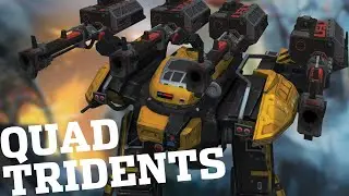 War Robots - How Strong Is The Behemoth With 4x Trident Weapons? | WR MK2 Gameplay