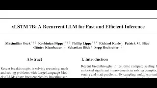 xLSTM 7B: A Recurrent LLM for Fast and Efficient Inference