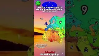 How far is your country from Equatorial Guinea? #shorts #mapping #geography