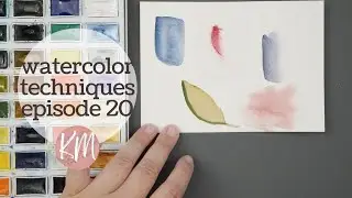 Hard Edge and Soft Edge Watercolor Blending Techniques - Watercolor Painting Tutorial #20