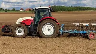 Pfl&uuml;gen 2017 &bull; Fendt 820 Vario + Lemken 6 Schar Pflug &bull; Steyr 6160 CVT + 5 Schar Pflug Teil 1/2