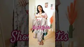 Short Kurtis With Jeans #biba #kurtis #viral #trending #shorts #youtubeshorts