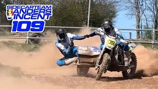 Sidecarcross team Sanders/Vincent training at Kleinhau