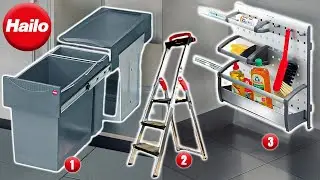 Pr&eacute;sentation de 3 Produits Hailo - Escabeau + Tiroir + poubelle
