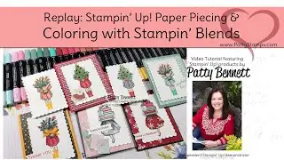 Stampin' Blends Coloring tutorial with Delivering Cheer set