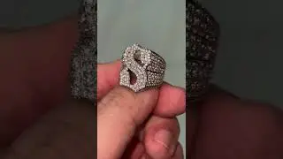 Ring letters any you want #vlluxury #diamond #jewelry #ring #customize #gold #ring #diamondring