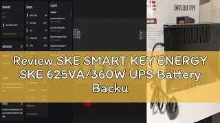 Review SKE SMART KEY ENERGY SKE 625VA/360W UPS Battery Backup & Surge Protector UPS Battery Backup U
