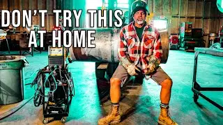 TIG Welding An Aluminum Fuel Tank ⛽️ EXTREMELY DANGEROUS WELD