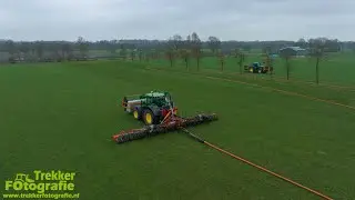 Mestseizoen 2023 | Sleepslangen | Drag-hose | G&uuml;lle ausbringen | Lucas Stuut | John Deere + Schouten