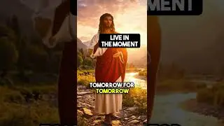 Live in the Moment  | Jesus Speaks (Matthew 6:34)  #bible #jesus #faith
