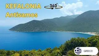 Discover Antisamos Beach in VR 360, Greece Islands, Kefalonia, 2 Aug 2023