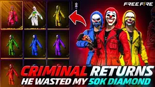 Free Fire Criminal Bundle Return Spin Waste My 50k Diamond| Garena Free Fire