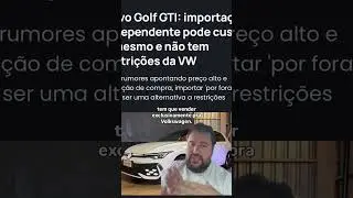 Novo VW GTI regras #performance #performancecars #automobile #golfgti #vwgolfgti #regras #car