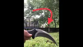 KAT Roblox IRL- Karambit Trickshot