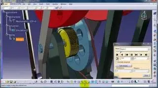 Simula&ccedil;&atilde;o de Mecanismo Petroleo no CATIA Kinematics.