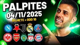 PALPITES DE FUTEBOL DO DIA 04 11 2025 + BILHETE PRONTO E M&Uacute;LTIPLA ODD ALTA