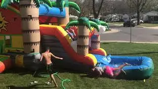 BM&R PARTY RENTALS Waterslide moon bounce combo