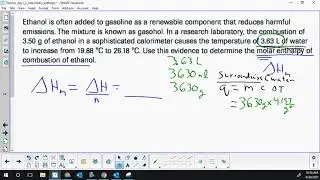 Lesson 3 - Calculating molar enthalpy from calorimetry