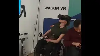 Playing Virtual Reality with SMA (spinal muscular atrophy) using WalkinVR