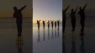 Having a magical and memorable night on the salt flats of Bolivia. #wow #incredible #beautiful